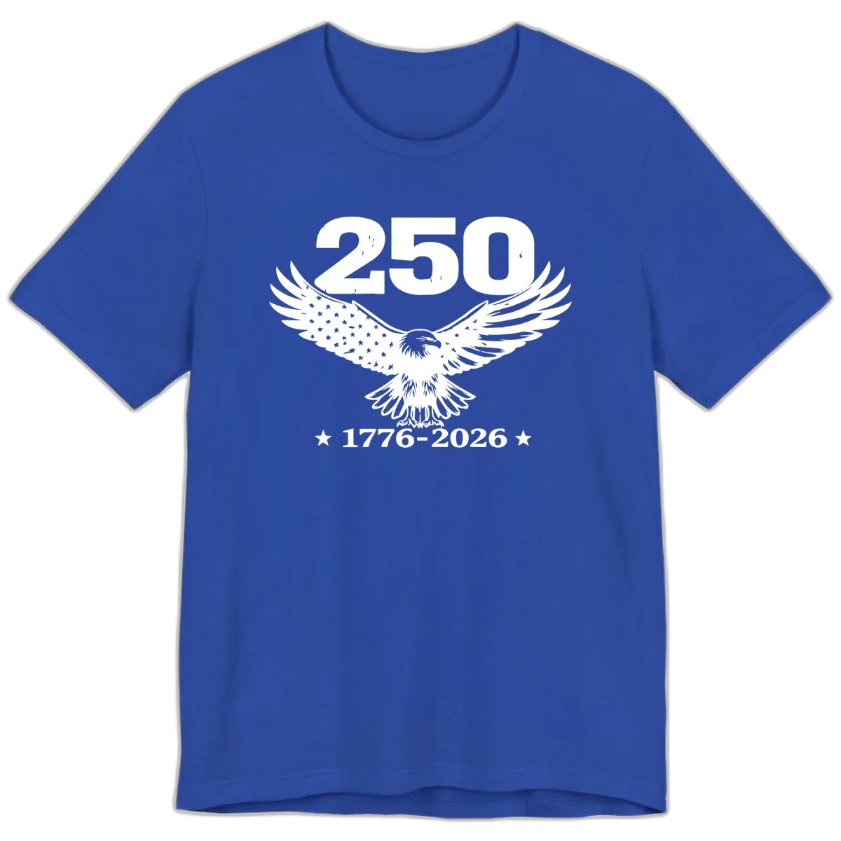 America 250th Anniversary Eagle Design Premium T-Shirt in True Royal